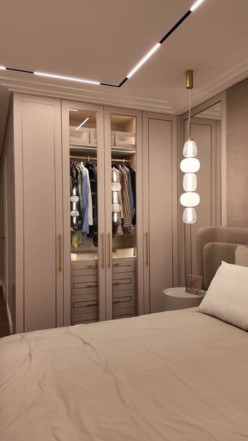 Мастер спальня 19,8 м2 с ванной комнатой | ремонт квартир под ключ в спб