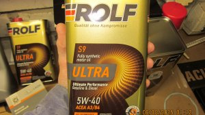 Тест масла Rolf Ultra 5W-40 A3/B4 SP на заморозку (-32°C).