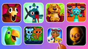 Talking Pierre, Funny Sprunki, Talking Tom, The Baby In Yellow