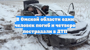 В Омской области один человек погиб и четверо пострадали в ДТП