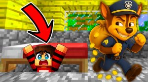 Я СПРЯТАЛСЯ под КРОВАТЬЮ ОТ ГОНЩИКА ВОРА В МАЙНКРАФТЕ