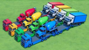 Катаемся на крутых разноцветных машинках и грузовиках из мультиков для детей 🚜 №9
