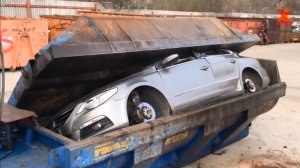 Процесс утилизации автомобилей в США.