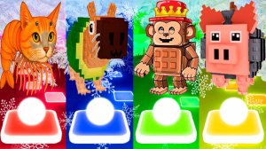 ТРИПИ ТРОПИ 🆚 ПИПИ АВОКАДО 🆚 РАККУН ДЖАНДЕЛИНИ 🆚 СВИНИНО БОРДИНО | Tiles Hop №305