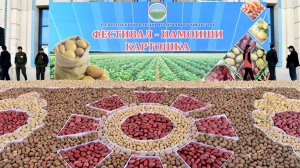 Тонны отборного картофеля выставлено на продажу на Фестивале-выставке в Душанбе