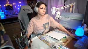 🎨КАРТИНА МАСЛОМ НА СТРИМЕ #ламповыйстрим #девушкастримит  #живопись #картина #рисование