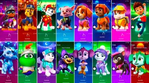 Мультики для Детей Щенячий Патруль Tiles Hop - ГОНЩИК, МАРШАЛЛ, РОККИ, СКАЙ, ЗУМА, КРЕПЫШ