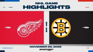 30.11.2025 | ОБЗОР МАТЧА | Бостон Брюинз - Детройт Ред Уингз | Highlights