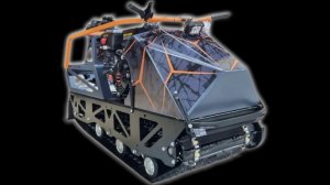 Мотобуксировщик Пионер на базе 1450 мм, с двигателем 15 л.с. и гусеницей 500 мм