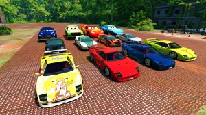 Смотри, как в мультике: машинки разбиваются на обрыве! КРАСОЧНЫЙ МУЛЬТФИЛЬМ ДЛЯ ДЕТЕЙ.