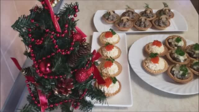 Холодные и Горячие ЗАКУСКИ в тарталетках.Быстрые Закуски.ЗАКУСКИ на Праздничный стол смотреть онлайн