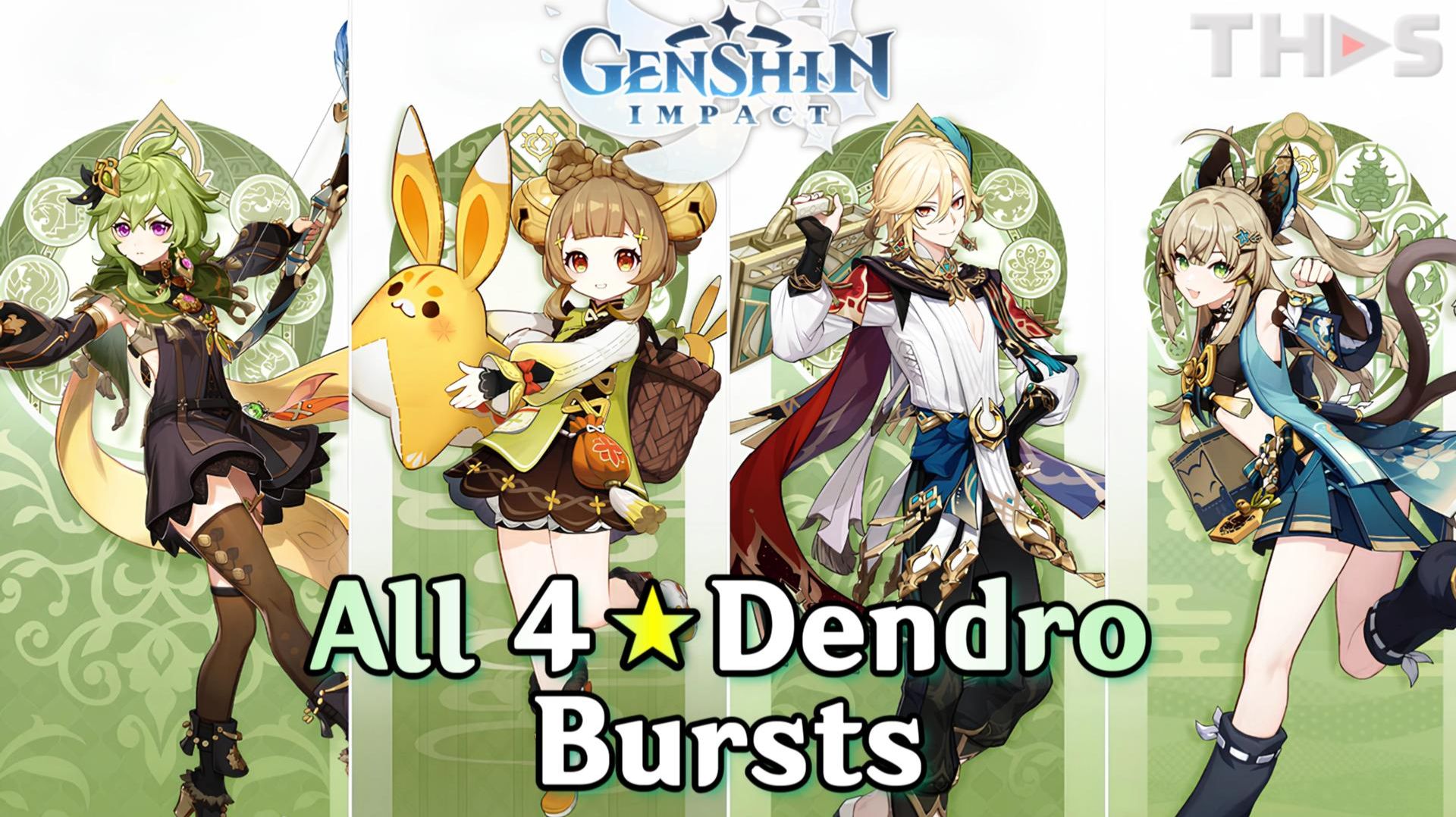Все ульты Дендро-персонажей   Genshin Impact Коллекция версии 6.1 
