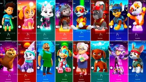 Мультики для Детей Щенячий Патруль Tiles Hop - РАЙДЕР, СКАЙ, СВИТТИ, МАРШАЛЛ, ГОНЩИК