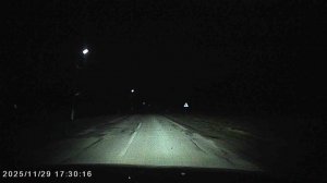 Видеорегистратор Tofura TR32 ночная сьемка (небольшой туман)