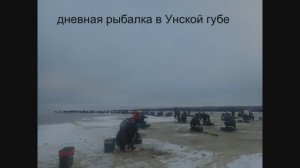 дневная рыбалка в Унской губе