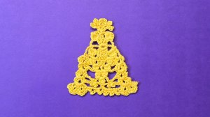 Принцесса барышня крючком . Игрушка для ёлки .