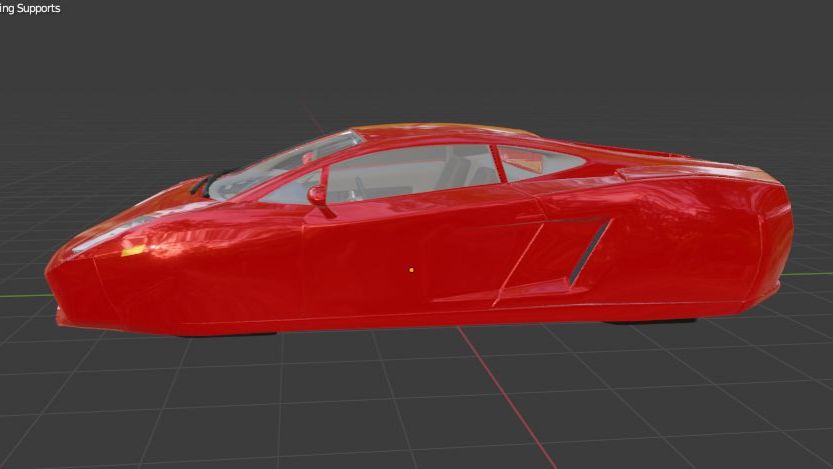 Летающий автомобиль и Антигравитационная установка. 3Д  модель для блендер.