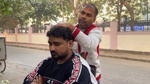 Успокаивающий массаж головы от уличного парикмахера . ГЛУБОКОЕ расслабление для мгновенного сна