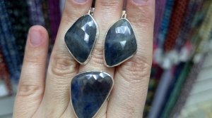 Сапфиры в серебре