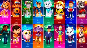 Мультики для Детей Щенячий Патруль Tiles Hop - СКАЙ, ЗУМА, РОККИ, ГОНЩИК, ЭВЕРЕСТ, КРЕПЫШ