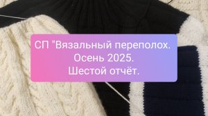 СП "Вязальный переполох. Осень 2025. Шестой отчёт.