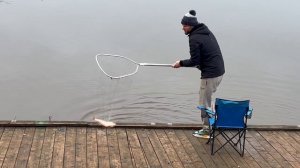 Поимка спарктика на блесну.