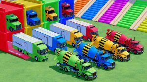 Катаемся на крутых разноцветных машинках и грузовиках из мультиков для детей 🚗 №6