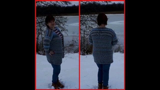 АРХИВ. Обзор кардигана "Эверест"/ модель спицами/ размер 48 - 52-54 смотреть онлайн