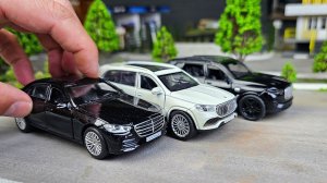 Модельки БМВ, Мерседес, Майбах модели Технопарк. Про машинки