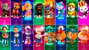 Мультики для Детей Щенячий Патруль Tiles Hop - ГОНЩИК, СКАЙ, ЭВЕРЕСТ, КРЕПЫШ, СВИТТИ