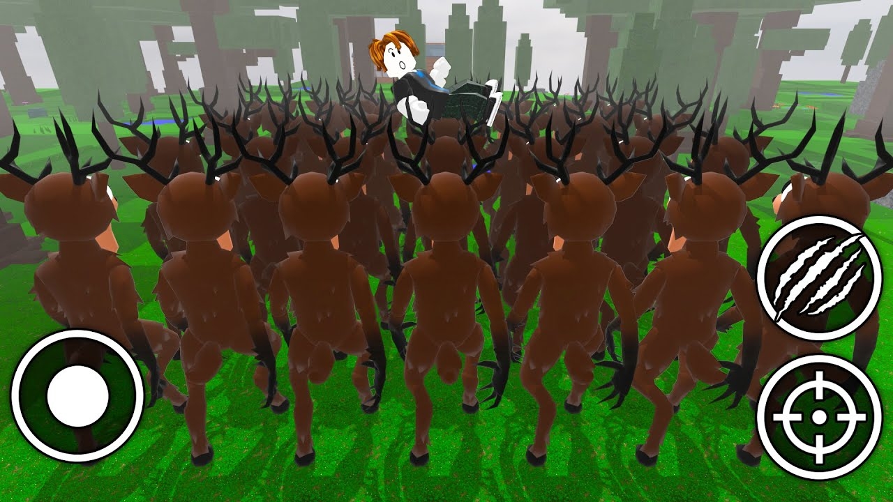 Играем за АРМИЮ ОЛЕНЕЙ в «99 ночей в лесу» Анимация Роблокс