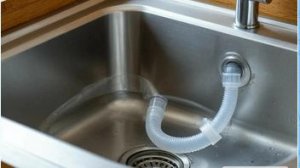 Сборка сифона и подключение раковины к канализации.