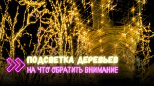 Новогодняя подсветка деревьев: как выбрать гирлянды и на что обратить внимание