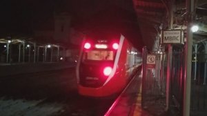 Первое видео с «Финистом» на моём канале, ЭС104-034 отправляется со станции Новый Петергоф