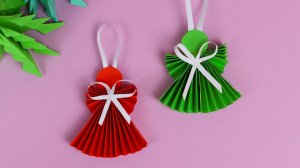 Ангел из бумаги шаблоны для вырезания  / Поделки в шкрлу и детский сад на Новый год  и Рождество