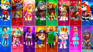 Мультики для Детей Щенячий Патруль Tiles Hop - МАРШАЛЛ, АПОЛЛО, СКАЙ, ТРАКЕР