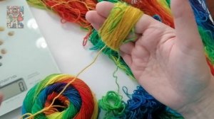 Разматываю и изучаю цветовые секции пряжи_FORZA FESTIVAL_color 2914