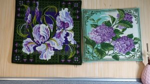 Оформление вышитых работ в наволочки для подушек