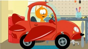 Кот Котэ путешествие на машине