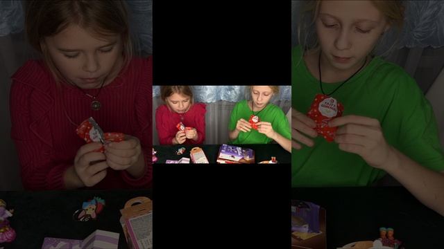 Девочки распаковали свои сюрпризы