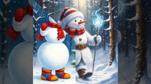 Предновогодняя сказка "Снеговик и Дед Мороз"