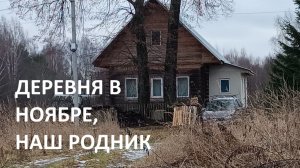 Деревня в конце ноября, родниковая водичка, наш домик после капремонта.