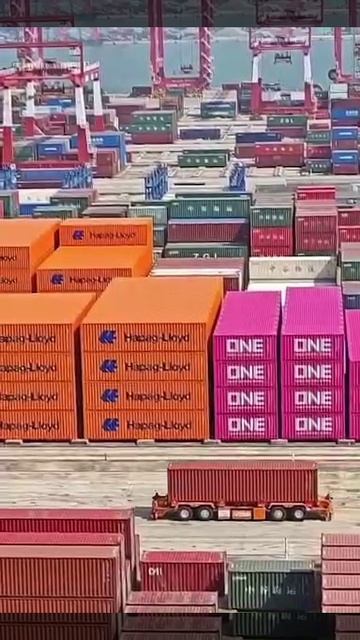 Грузчики в китайском порту Гуанчжоу работают удаленно 🚚 смотреть онлайн