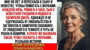 Переехала к сыну и невестке. В 4 утра увидела, что они делали в подвале… Поспешила сбежать