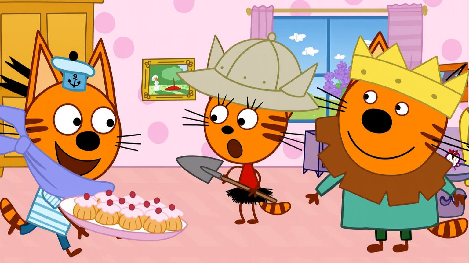 Три Кота — Мультфильм для Детей | День с Тремя Котами | Три Кота Мультик Смотреть | Развивающая Игра