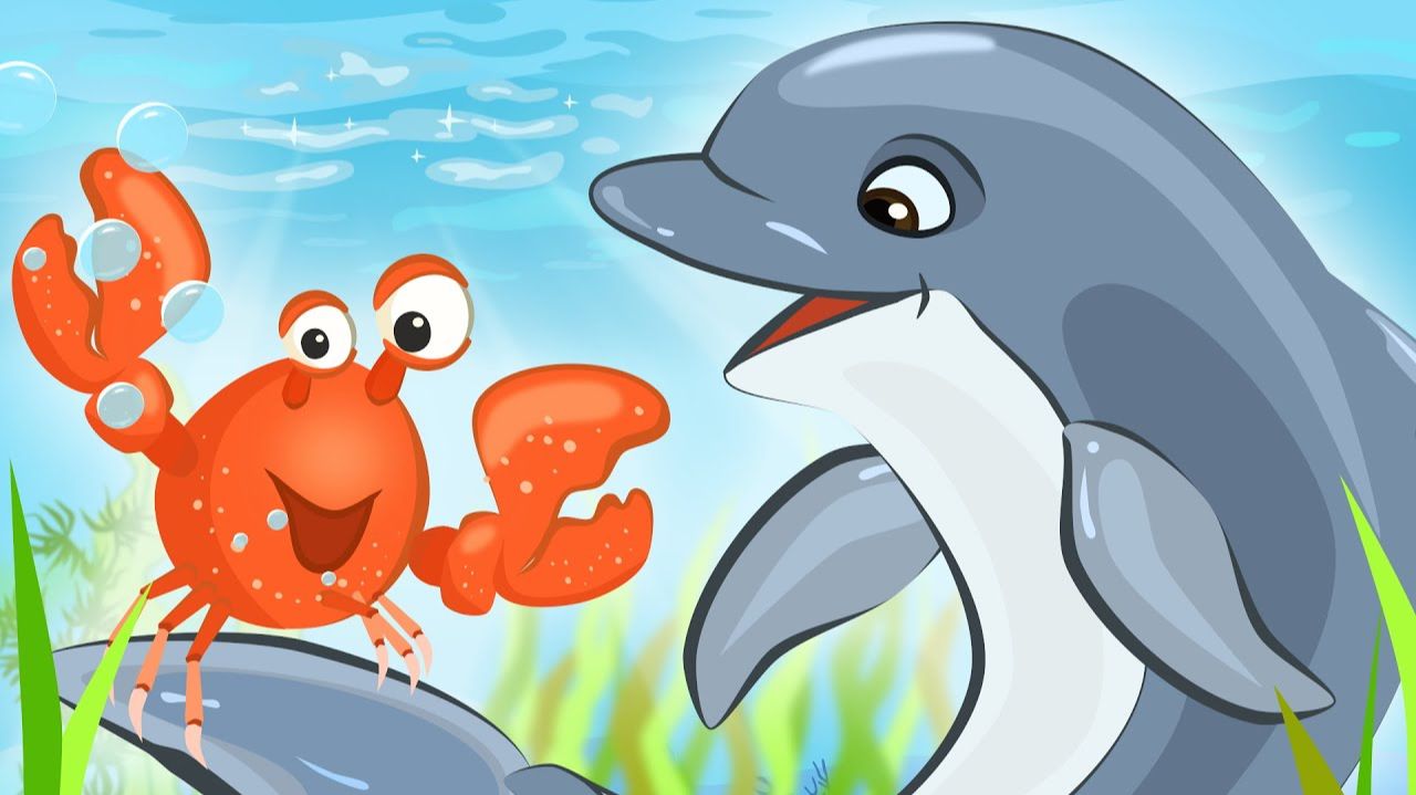 ДЕТСКИЙ МУЛЬТИК ПРО ДЕЛЬФИНА. МОРСКИЕ ЖИВОТНЫЕ ДЛЯ ДЕТЕЙ. ДЕТСКИЙ МУЛЬТИК.