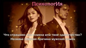 Что страшнее: его измена или твое одиночество? Причина мужских измен