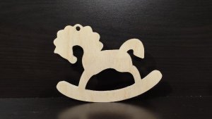Елочная игрушка лошадь из фанеры