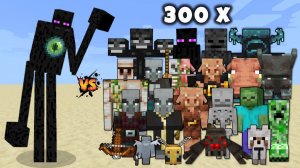 ЭНДЕР СУЩЕСТВО ПРОТИВ МОБОВ МАЙНКРАФТ Х 300