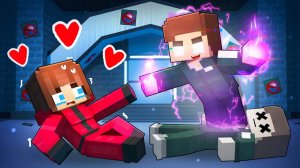 Темный игрок Джей Джей и девушка Джей Джей, РОЗОВЫЙ СОЛДАТ - Игра в кальмара - Майнкрафт Анимация